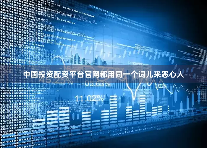 中国投资配资平台官网都用同一个词儿来恶心人